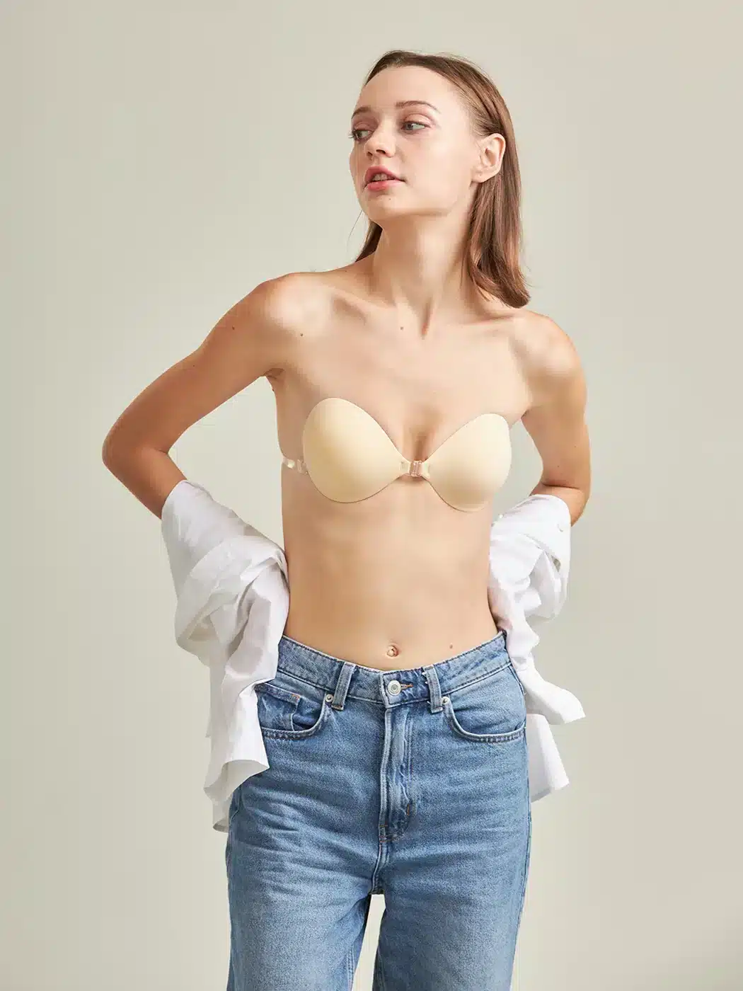 Stick-on bra super doom beige