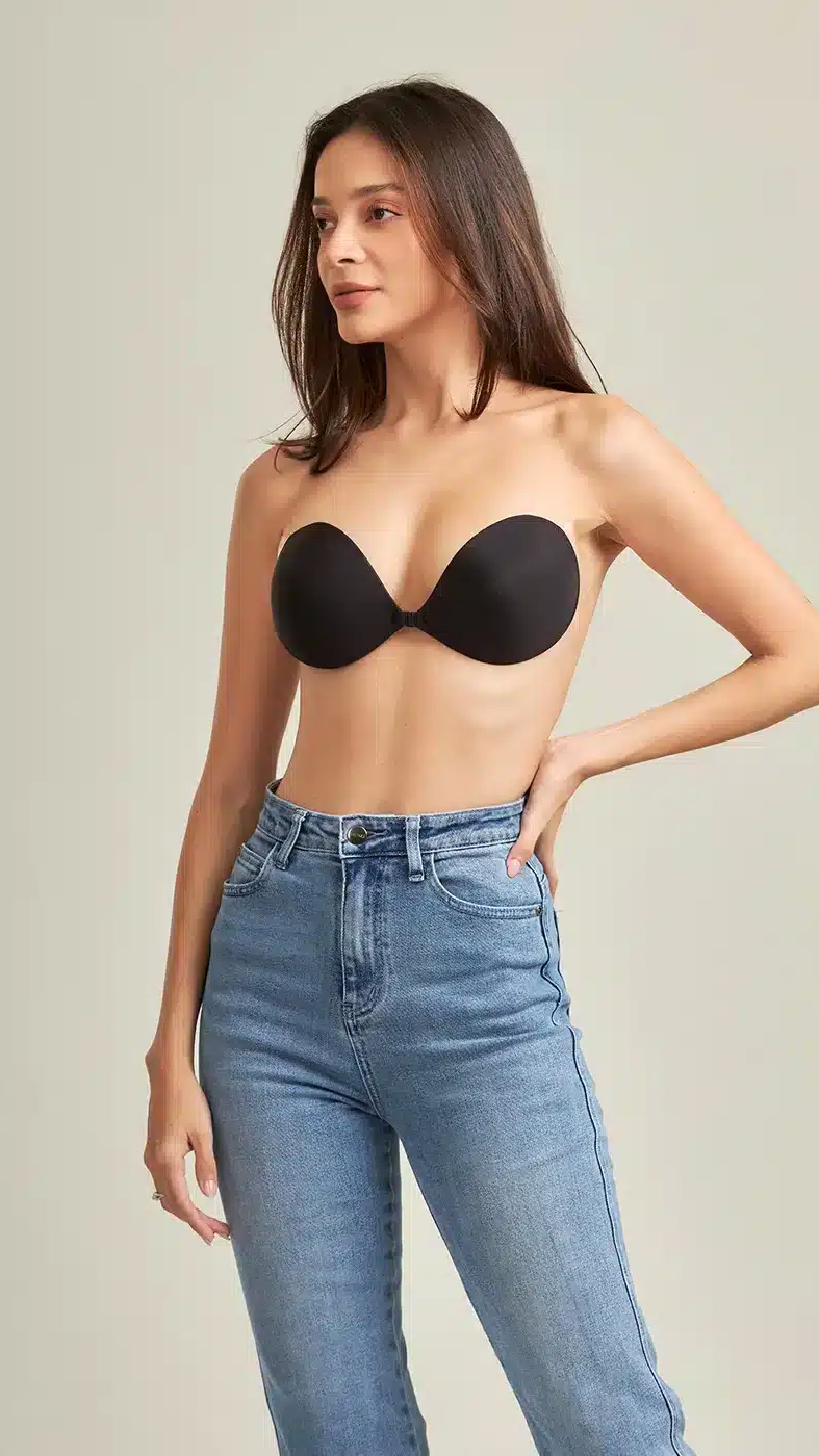 Strapless bra extra push black 4